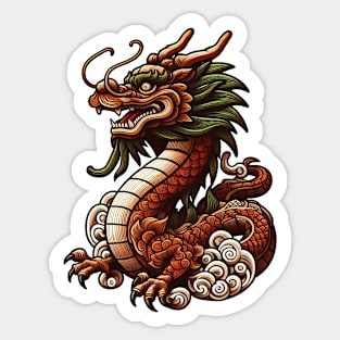 Wood Dragon 14 Sticker